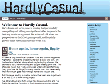 Tablet Screenshot of hardlycasual.com